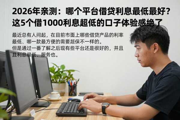 2026年亲测:哪个平台借贷利息最低最好?这5个借1000利息超低的口子体验感绝了