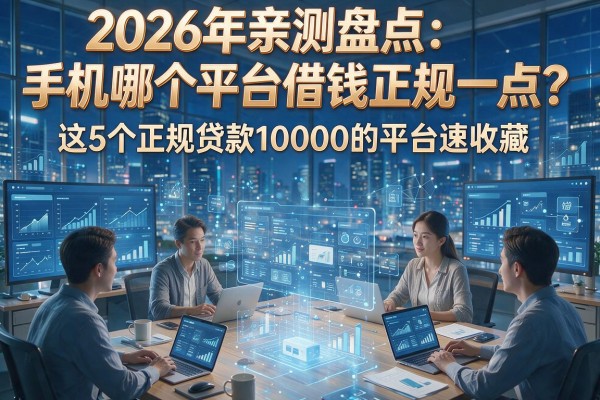 2026年亲测盘点:手机哪个平台借钱正规一点?这5个正规贷款10000的平台速收藏!