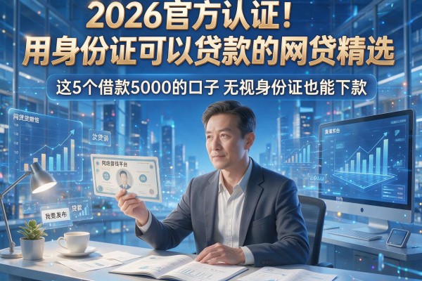 2026官方认证!用身份证可以贷款的网贷精选,这5个借款5000的口子无视身份证也能下款
