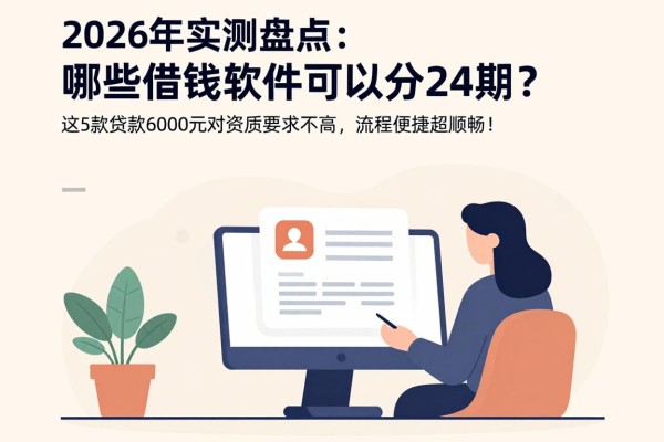2026年实测盘点：哪些借钱软件可以分24期？这5款贷款6000元对资质要求不高，流程便捷超顺畅！
