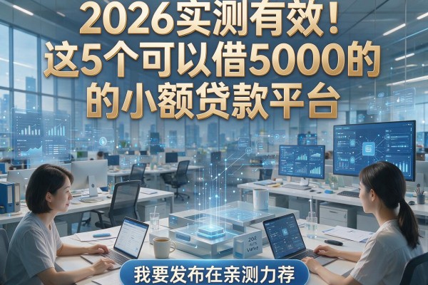 2026实测有效!这5个可以借5000的小额贷款平台,亲测力荐