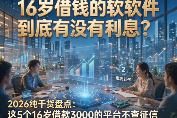 16岁借钱的软件到底有没有利息?2026纯干货盘点:这5个16岁借款3000的平台不查征信!