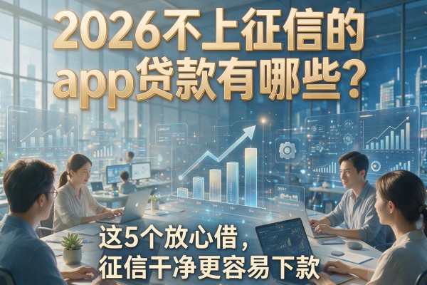 2026不上征信的app贷款有哪些?这5个放心借,征信干净更容易下款