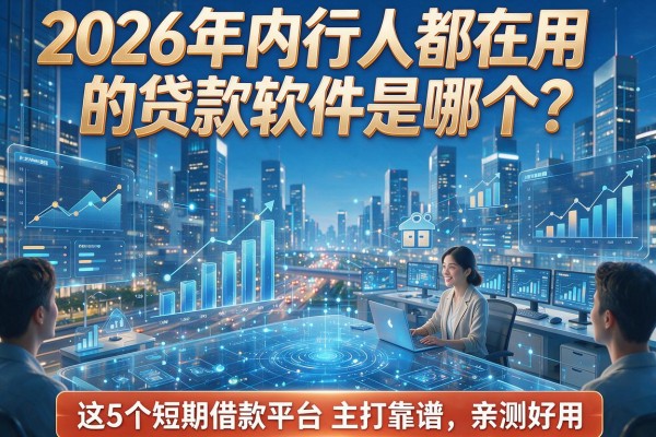 2026年内行人都在用的贷款软件是哪个？这5个短期借款平台主打靠谱，亲测好用！