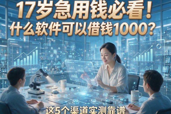 17岁急用钱必看！什么软件可以借钱1000？这5个渠道实测靠谱