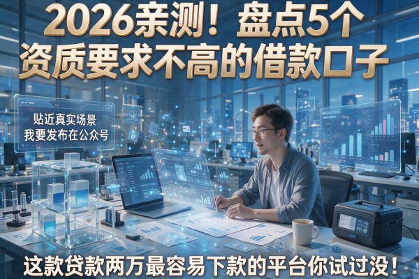 2026亲测!盘点5个资质要求不高的借款口子,这款贷款两万最容易下款的平台你试过没?