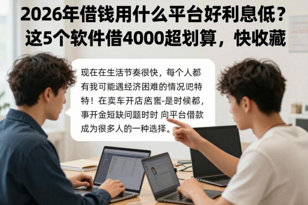 2026年借钱用什么平台好利息低？这5个软件借4000超划算，快收藏！