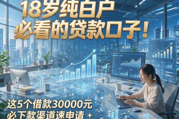 18岁纯白户必看的贷款口子!这5个借款30000元必下款渠道速申请