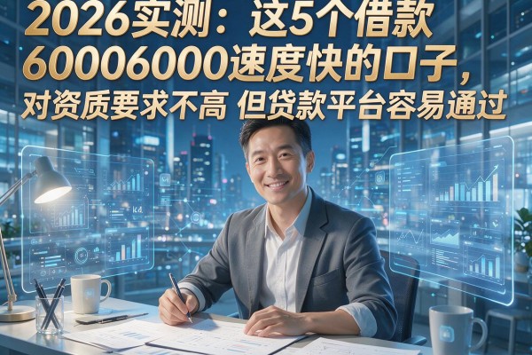 2026实测:这5个借款6000速度快的口子,对资质要求不高但贷款平台速度快不容易通过?