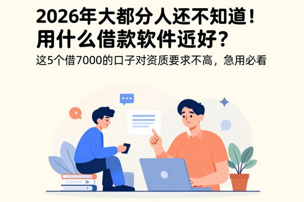 2026年大部分人还不知道！用什么借款软件比较好？这5个借7000的口子对资质要求不高，急用必看