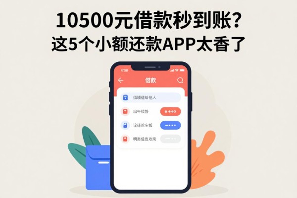 10500元借款秒到账?这5个小额还款APP太香了