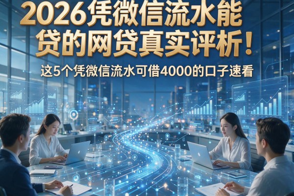 2026凭微信流水能贷的网贷真实评析!这5个凭微信流水可借4000的口子速看
