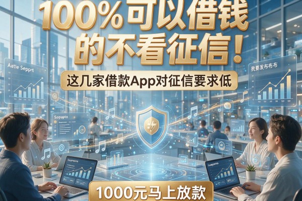 100%可以借钱的不看征信!这几家借款App对征信要求低,1000元马上放款
