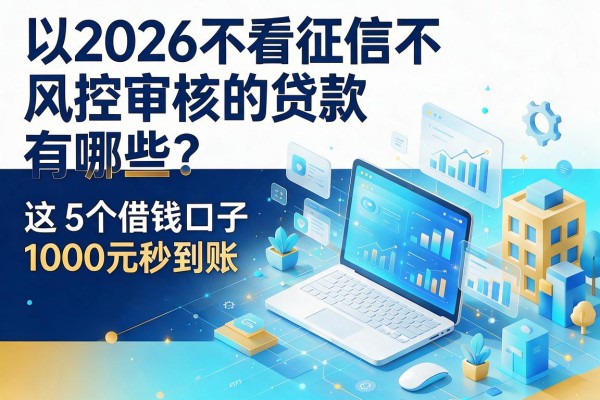 2026不看征信不风控审核的贷款有哪些?这5个借钱口子1000元秒到账