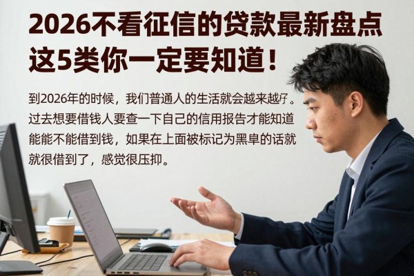 2026不看征信的贷款最新盘点,这5类你一定要知道!