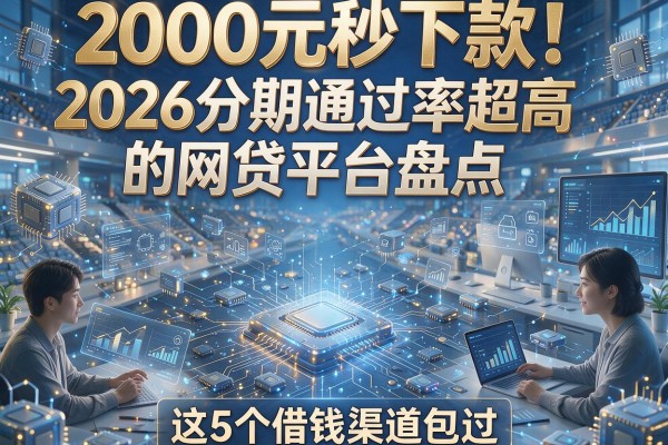 2000元秒下款!2026分期通过率超高的网贷平台盘点,这5个借钱渠道包过