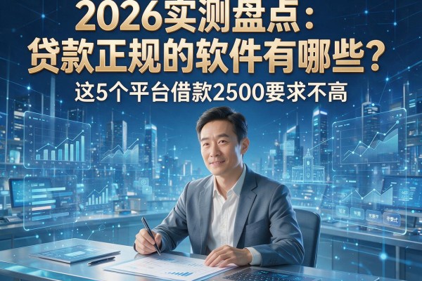 2026实测盘点：贷款正规的软件有哪些？这5个平台借款2500要求不高！