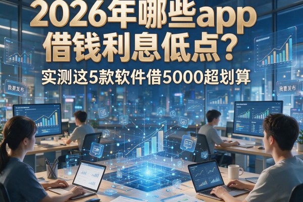 2026年哪些app借钱利息低点？实测这5款软件借5000超划算！