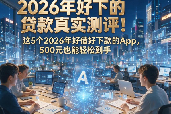 2026年好下的贷款真实测评！这5个2026年好借好下款的App，500元也能轻松到手