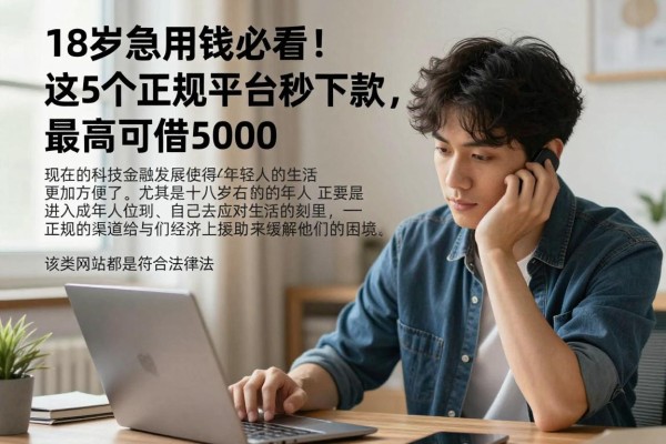 18岁急用钱必看!这5个正规平台秒下款,最高可借5000