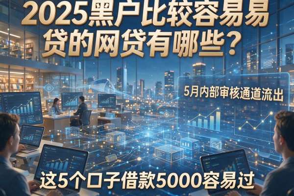 2025黑户比较容易贷的网贷有哪些?5月内部审核通道流出,这5个口子借款5000容易过!
