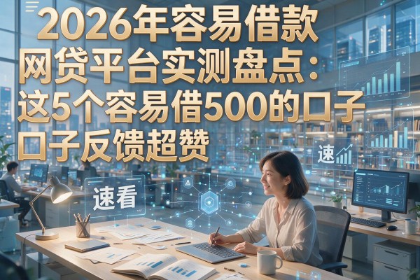 2026年容易借款网贷平台实测盘点:这5个容易借500的口子反馈超赞,速看!