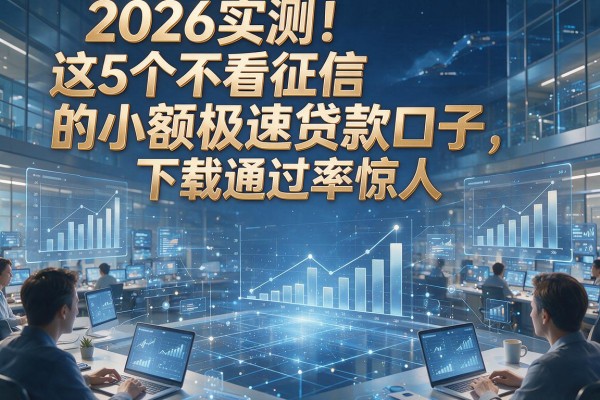 2026实测!这5个不看征信的小额极速贷款口子,下款通过率惊人