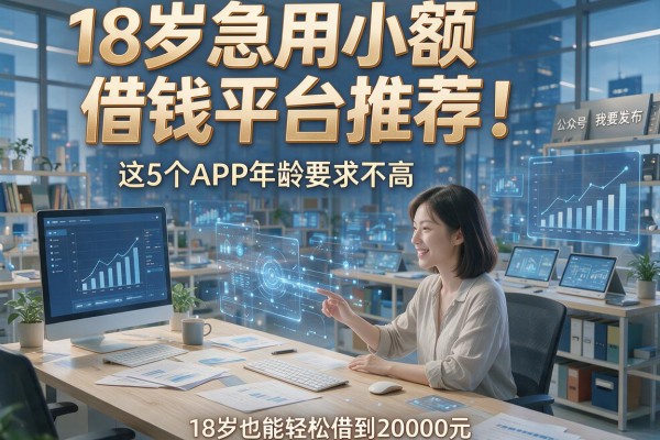 18岁急用小额借钱平台推荐!这5个APP年龄要求不高,18岁也能轻松借到20000元