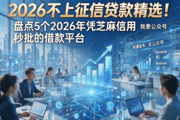 2026不上征信贷款精选!盘点5个2026年凭芝麻信用秒批的借款平台