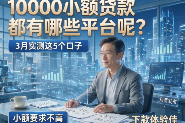 1000小额贷款都有哪些平台呢？3月实测这5个口子，小额要求不高、下款体验佳
