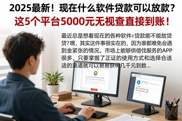 2025最新!现在什么软件贷款可以放款?这5个平台5000元无视查直接到账!