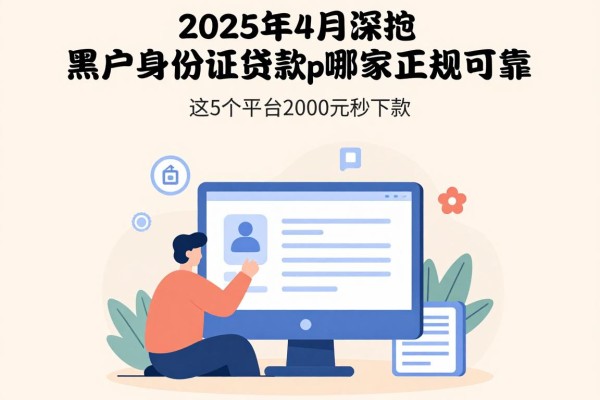 2025年4月深挖!黑户身份证贷款app哪家正规可靠?这5个平台2000元秒下款