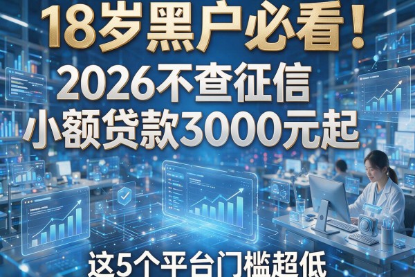 18岁黑户必看!2026不查征信小额贷款3000元起,这5个平台门槛超低
