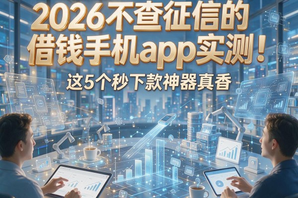 2026不查征信的借钱手机app实测!这5个秒下款神器真香