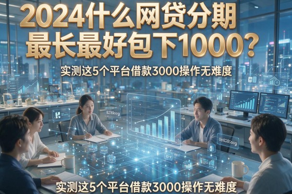 2024什么网贷分期最长最好包下1000?实测这5个平台借款3000操作无难度