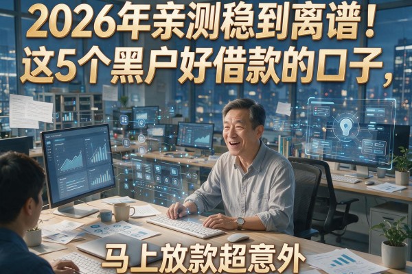 2026年亲测稳到离谱!这5个黑户好借款的口子,马上放款超意外