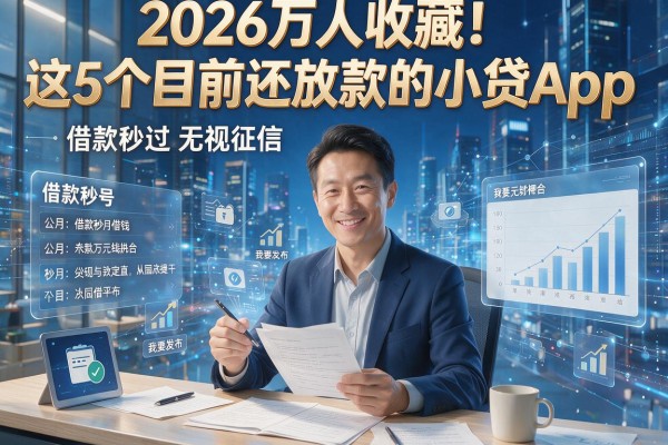 2026万人收藏!这5个目前还放款的小贷App,借款秒过无视征信
