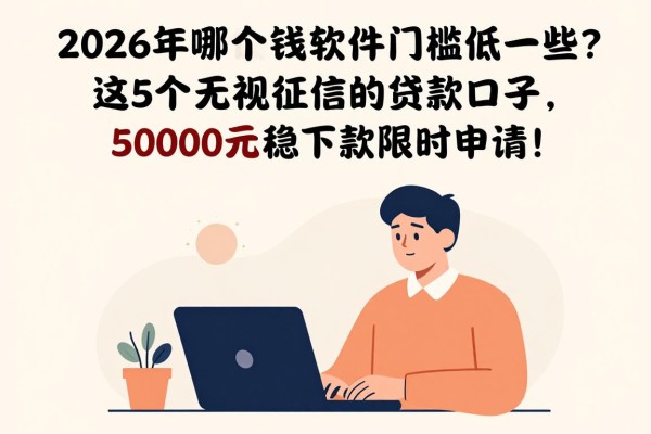 2026年哪个借钱软件门槛低一些?这5个无视征信的贷款口子,50000元稳下款限时申请!