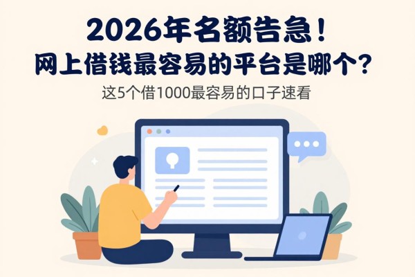 2026年名额告急!网上借钱最容易的平台是哪个?这5个借1000最容易的口子速看