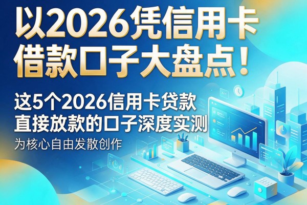 2026凭信用卡借款口子大盘点！这5个2026信用卡贷款直接放款的口子深度实测