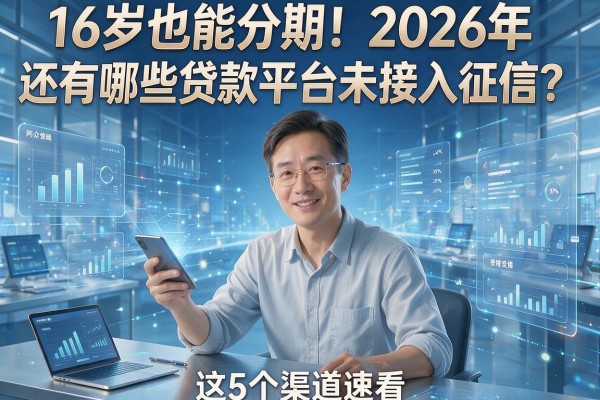 16岁也能分期!2026年还有哪些贷款平台未接入征信?这5个渠道速看