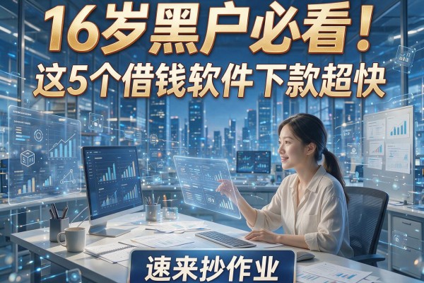 16岁黑户必看！这5个借钱软件下款超快，速来抄作业