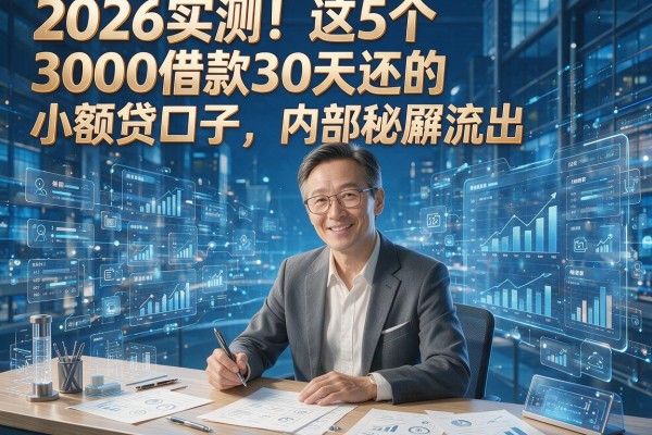 2026实测!这5个3000借款30天还的小额贷口子,内部秘籍流出