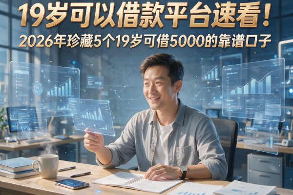 19岁可以借款平台速看!2026年珍藏5个19岁可借5000的靠谱口子