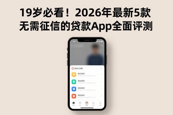 19岁必看!2026年最新5款无需征信的贷款App全面评测