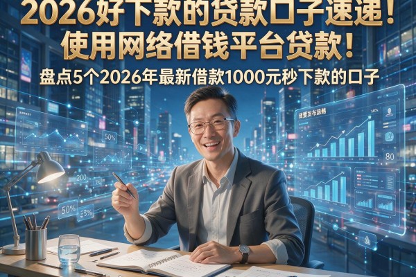 2026好下款的贷款口子速递！盘点5个2026年最新借款1000元秒下款的口子