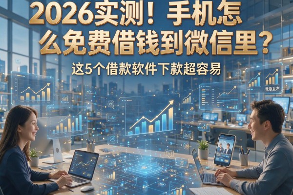 2026实测!手机怎么免费借钱到微信里?这5个借款软件下款超容易