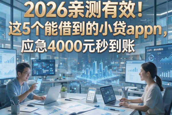 2026亲测有效!这5个能借到的小贷app,应急4000元秒到账