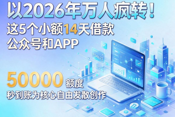 2026年万人疯转！这5个小额14天借款公众号和APP，50000额度秒到账