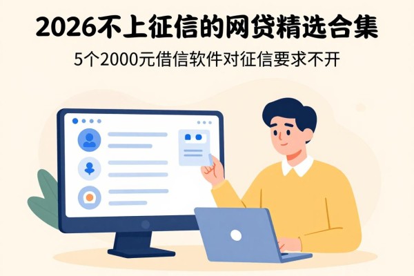 2026不上征信的网贷精选合集!这5个2000元借款软件对征信要求不高,急需周转别错过